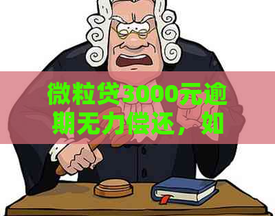 微粒贷3000元逾期无力偿还，如何解决？