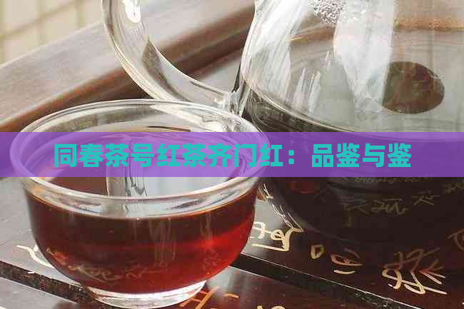 同春茶号红茶齐门红：品鉴与鉴