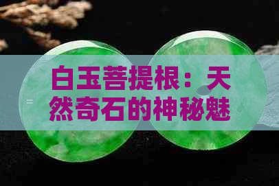 白玉菩提根：天然奇石的神秘魅力与文化内涵