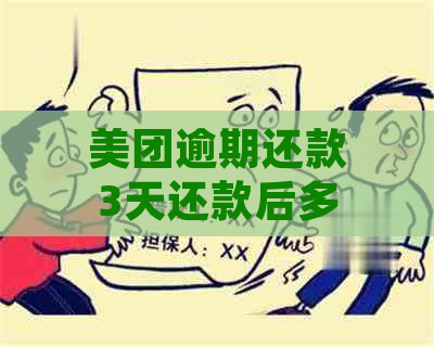 美团逾期还款3天还款后多久可以再借：解决您的疑惑