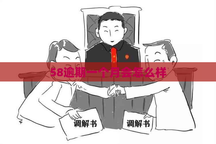 58逾期一个月会怎么样