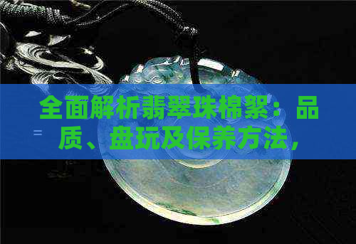 全面解析翡翠珠棉絮：品质、盘玩及保养方法，解答您的所有疑问