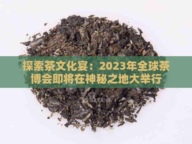 探索茶文化宴：2023年全球茶博会即将在神秘之地大举行