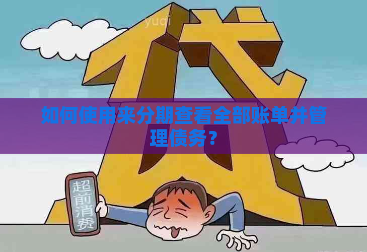 如何使用来分期查看全部账单并管理债务？