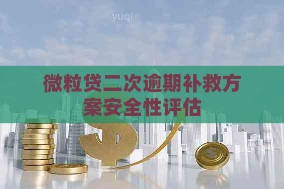 微粒贷二次逾期补救方案安全性评估