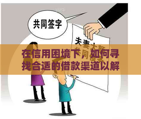 在信用困境下，如何寻找合适的借款渠道以解决网贷和信用卡逾期问题？