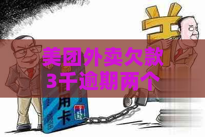 美团外卖欠款3千逾期两个月，用户面临起诉的解决策略和建议