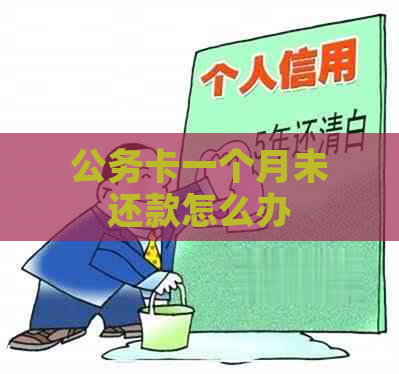 公务卡一个月未还款怎么办