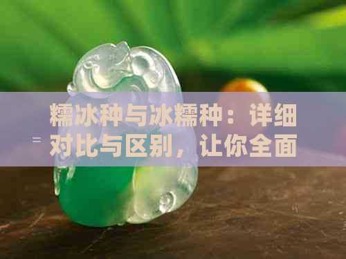 糯冰种与冰糯种：详细对比与区别，让你全面了解两种翡翠品种