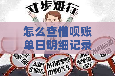 怎么查借呗账单日明细记录分期