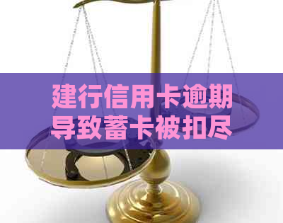 建行信用卡逾期导致蓄卡被扣尽，如何解决还款问题和恢复信用？