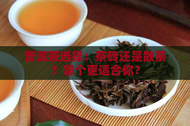 普洱茶选择：茶砖还是散茶？哪个更适合你？