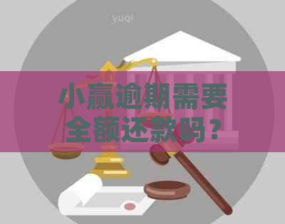 小赢逾期需要全额还款吗？解决方法及安全性解析