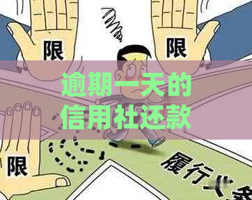 逾期一天的信用社还款，我们应该如何处理？