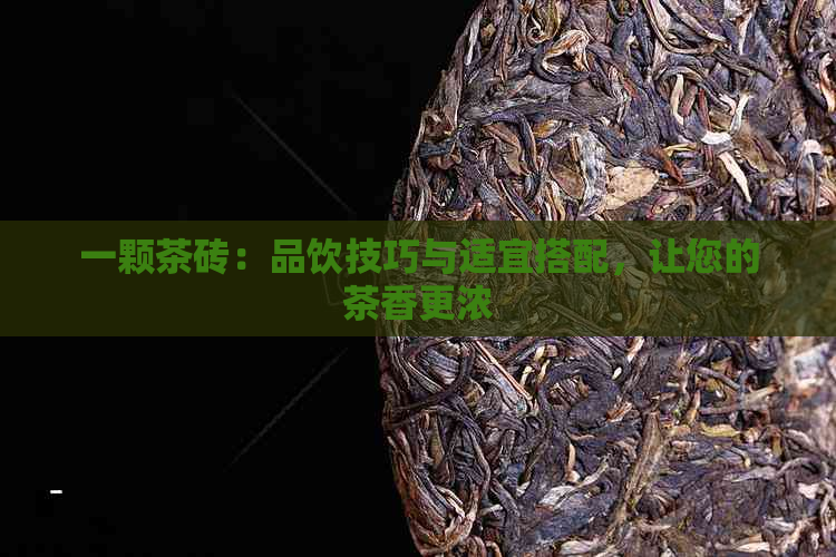 一颗茶砖：品饮技巧与适宜搭配，让您的茶香更浓