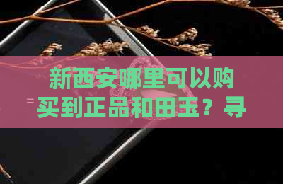 新西安哪里可以购买到正品和田玉？寻找和田玉专卖店和市场的更佳位置