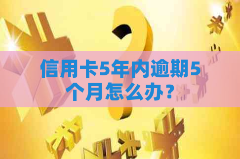 信用卡5年内逾期5个月怎么办？