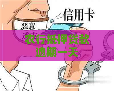 农行抵押贷款逾期一天