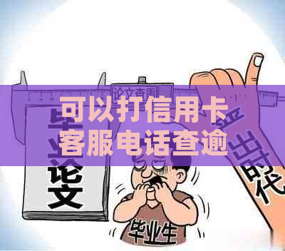 可以打信用卡客服电话查逾期记录么吗？