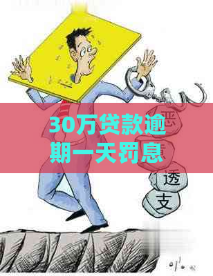 30万贷款逾期一天罚息计算：合理数额与可能影响