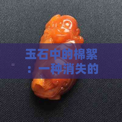 玉石中的棉絮：一种消失的奇迹还是隐藏的谜团？