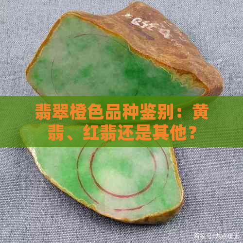 翡翠橙色品种鉴别：黄翡、红翡还是其他？