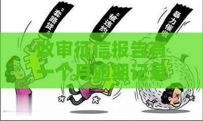 政审报告有一个月逾期记录：影响、能否过审及10次逾期情况处理