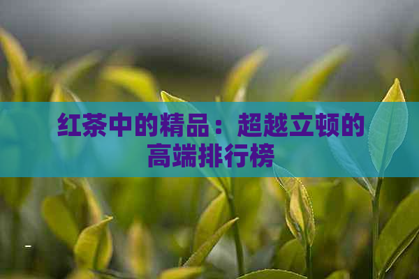 红茶中的精品：超越立顿的高端排行榜