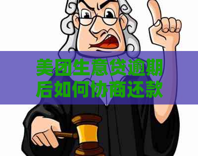 美团生意贷逾期后如何协商还款？有哪些可能的解决方案和建议？