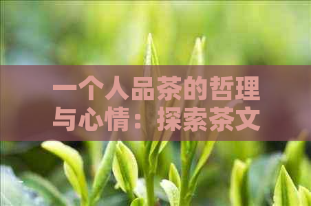 一个人品茶的哲理与心情：探索茶文化背后的人生智慧与情感寄托