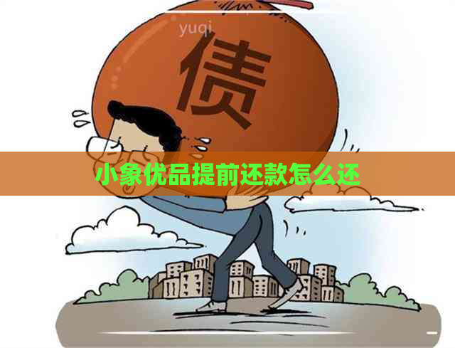 小象优品提前还款怎么还