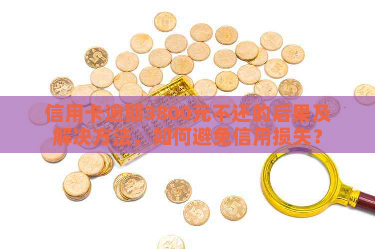 信用卡逾期3800元不还的后果及解决方法，如何避免信用损失？