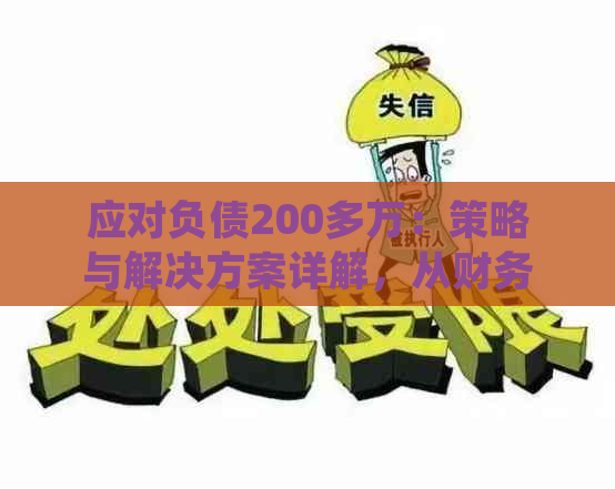 应对负债200多万：策略与解决方案详解，从财务规划到债务重组一网打尽