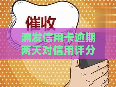 浦发信用卡逾期两天对信用评分的影响及如何补救措全面解析