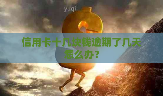 信用卡十几块钱逾期了几天怎么办？