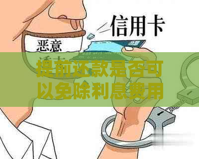 提前还款是否可以免除利息费用？全面解析提前还款的相关政策与规定