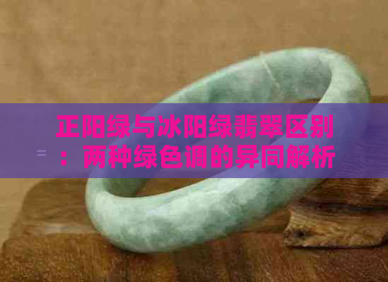 正阳绿与冰阳绿翡翠区别：两种绿色调的异同解析