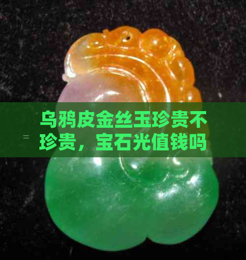 乌鸦皮金丝玉珍贵不珍贵，宝石光值钱吗？金丝玉黑皮和乌鸦皮区别是什么？