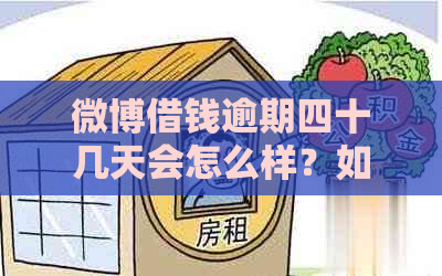 微博借钱逾期四十几天会怎么样？如何处理？