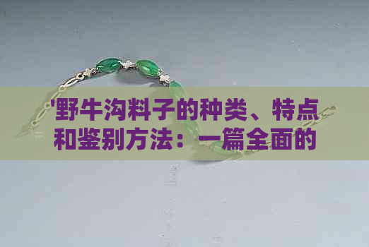 '野牛沟料子的种类、特点和鉴别方法：一篇全面的玉石知识解析'