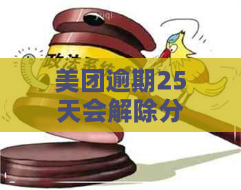 美团逾期25天会解除分期吗