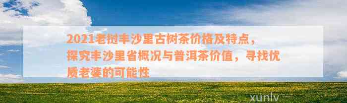 2021老挝丰沙里古树茶价格及特点，探究丰沙里省概况与普洱茶价值，寻找优质老婆的可能性