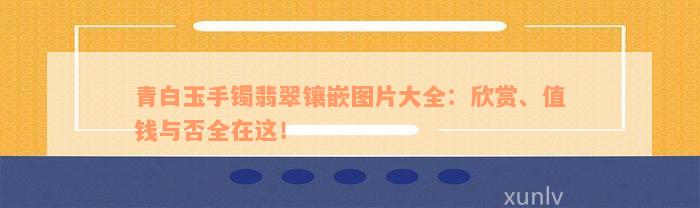 青白玉手镯翡翠镶嵌图片大全：欣赏、值钱与否全在这！