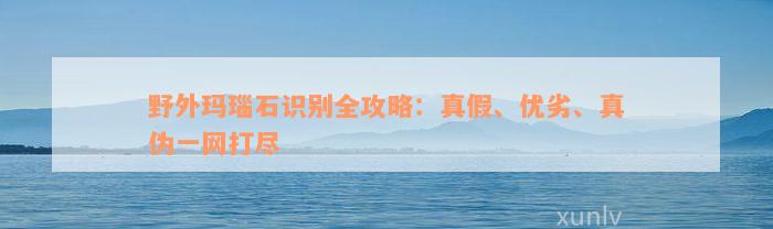 野外玛瑙石识别全攻略：真假、优劣、真伪一网打尽