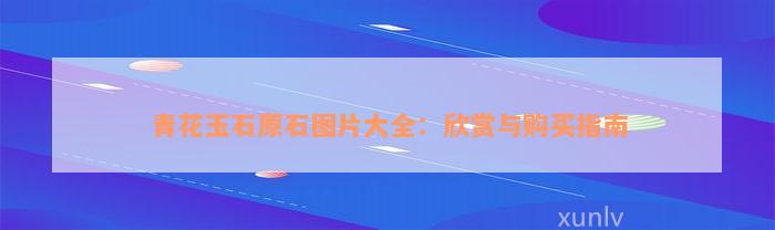 青花玉石原石图片大全：欣赏与购买指南