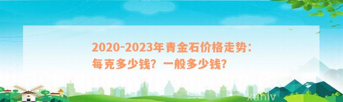 2020-2023年青金石价格走势：每克多少钱？一般多少钱？