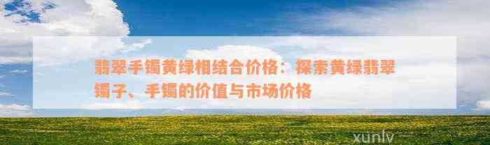 翡翠手镯黄绿相结合价格：探索黄绿翡翠镯子、手镯的价值与市场价格