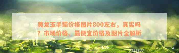 黄龙玉手镯价格图片800左右，真实吗？市场价格、最便宜价格及图片全解析