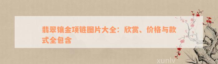 翡翠镶金项链图片大全：欣赏、价格与款式全包含