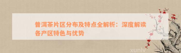 普洱茶片区分布及特点全解析：深度解读各产区特色与优势